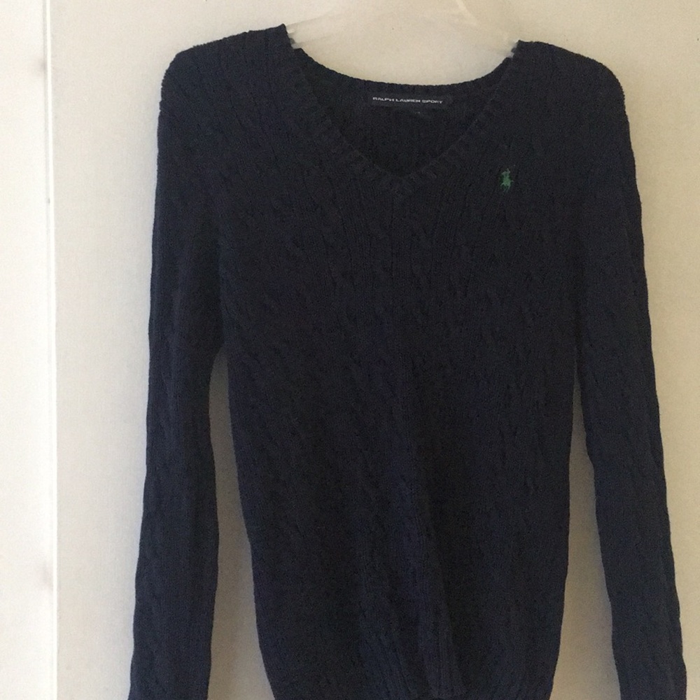 Ralph Lauren v neck polo sweater